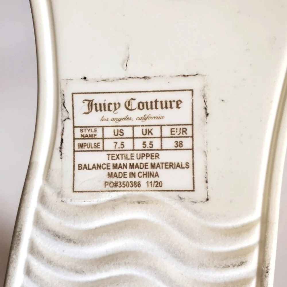 Juicy Coture Impulse Wedge Adjustable Sandals Pink Size 7.5